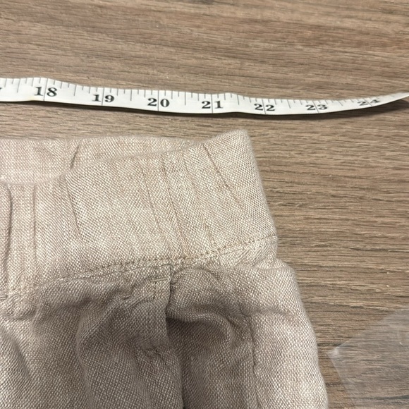 J. Jill linen capri pants 3X plus size  Beige‎ tan 100% Linen Pants lightweight - Picture 9 of 13